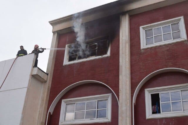 آتش در خوابگاه دانشجویی